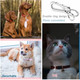 Dog Tag Clips, 2 Pack Stainless Steel Quick Clip With Double Rings + Bone Shape Dog Id Tag, Metal Keychain Key Clip Diy Dog Cat Tags Holder For Collars Harnesses