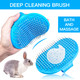 4 Pieces Rabbit Grooming Kit Including Rabbit Hair Remover, Rabbit Grooming Brush, Steel Comb And Double-Sided Pet Comb ,Suitable For Bunny & Guinea Pig
