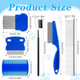 6 Pieces Dog Eye Combs Tear Stain Removal Combs Pets Grooming Combs Kit Flea Comb For Small Dogs Removing Knots Crust Mucus 6 Pieces Dog Eye Combs Tear Stain Removal Combs Pets Grooming Combs Kit Flea Comb For Small Dogs Removing Knots Crust Mucus