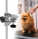Pet Grooming Table Arm Clamp Clip Holder, Solid Aluminum Dog Cat Grooming Table Arm H Bar Clamp Holder, Pet Hair Dryer Clamp Clip Pet Grooming Table Accessory Fixation Clip (Inner Dia.0.9 0.9 In)