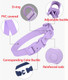 Silicone Dog Collar And Leash Set, Waterproof Plastic Pvc Rubber Washable Quick Release Buckle Outdoor Puppy Collars Durable Adjustable For Small Medium Large Dogs, Pink L Silicone Dog Collar And Leash Set, Waterproof Plastic Pvc Rubber Washable Quick Release Buckle Outdoor Puppy Collars Durable Adjustable For Small Medium Large Dogs, Pink L