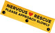 Nervous Rescue Please Approach Slowly Yellow Sleeve - Funny Dog Leash Wrap For Dogs
