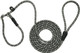 10Ft / 20Ft Long Slip Lead Dog Leash, 3/8 Thick Nylon Reflective Rope Anti-Choke Training Lead For Medium Large Dogs Black