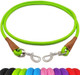 6 Foot Dog Tie Out Rope Leash, Heavy Duty Climbing Nylon Basic Leash For Camping, Indoor, Outdoor And Front Yard Green