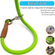 6 Foot Dog Tie Out Rope Leash, Heavy Duty Climbing Nylon Basic Leash For Camping, Indoor, Outdoor And Front Yard Green