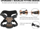 Dog Harness In Leopard Pattern, Reflective Adjustable Pet Vest With No Pull No Choke Front Clip, For Outdoor Training Walking With Easy Control Handle For Large Medium Dogs
