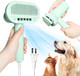 2-In-1 Pet Dryer And Brush- Overheating Protection, 3 Blowing Modes, Low Noise- Ideal Dog Dryer For Pet Grooming, Small And Medium Dogs/Cats- Slim Handle- Dog Blow Dryer (Green)