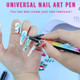 Nail Polish Pens Quick Dry, 12Pcs Nail Art Pens Set For Beauty Nail Pet Nail Design With Soft Pen Nib, Universal Dog Safe Nail Polish Pen