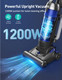 Upright Vacuum Cleaner, Aspiron 1200W 25Kpa 5Mode Bagless Vacuum Cleaner With Crevice Tool & Extension Wand,3L Dust Cup With Hepa Filter, Upright Vacuum For Carpet, Pet Hair,Hard Floor,Tile Particles