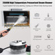 2500W Portable Handheld Steam Cleaner, High Temperature Pressurized Steam Cleaning Machine With Brush Heads For Kitchen Furniture Bathroom Car, Us Plug 110V 2500W Portable Handheld Steam Cleaner, High Temperature Pressurized Steam Cleaning Machine With Brush Heads For Kitchen Furniture Bathroom Car, Us Plug 110V