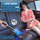 Car Vacuum Cleaner Cordless Rechargeable Mini Handheld Bug Vacuum With Powerful Suction Lightweight Quick Charge 2 Suction Modes, For Pet Hair Home Office Travel & Car Cleaning M11P13