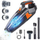 Handheld Vacuum Cleaner, 16000Pa Powerful Suction Cordless Rechargeable, For Car Home Office Cleaning With Led Light