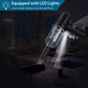 Handheld Car Vacuum Cleaner, Cordless Vacuum Cleaner, Usb Rechargeable Mini Vacuum Cordless With Led Light, Portable Vacuum With Vacuum Cleaner And Air Duster 2 In 1 For Carhomeofficepet