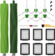 Parts Compatible With Irobot Roomba I, E & J Series I7 I7+ I2 I3 I3+ I4 I4+ I6 I6+ I8 I8+Plus J6+ J7 E5 E6 E7, 1 Set Of Multisurface Rubber Brushes, 6 Hepa Filters, 6 Side Brushes