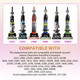 2252 Parts Compatible With Bissell Cleanview Swivel Pet Vacuum 2252 2254 2486 2488 2489 2253 2254 2258 22528 3197 3198 Vacuum Cleaner 1 Brush Roll,4 Belts,4 Filters With 1 Cleaning Tool