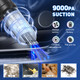 Lamonke Handheld Vacuum Cordless, 9000Pa Suction 120W High Power Car Vacuum Rechargeable, 3 In 1 Portable Air Duster With Multinozzles & Floor Brush, Mini Vacuum Cleaner For Car, Home, Office Lamonke Handheld Vacuum Cordless, 9000Pa Suction 120W High Power Car Vacuum Rechargeable, 3 In 1 Portable Air Duster With Multinozzles & Floor Brush, Mini Vacuum Cleaner For Car, Home, Office