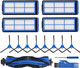 Part For Eufy Robovac 11S Max Robovac 15C Max Robovac 30C Max Robovac G30 Edge G10 Hybrid Robot Vacuum Cleaner Accessories Kit, Including 1 Main Brush, 8 Side Brushes, 4 Filters