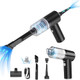 Handheld Car Vacuum Cleaner,Mini Car Vacuum Cordless Rechargeable Dust Busters,Portable Vacuum Cordless 6000Pa 120W High Power,3 In1 Blowing & Suction Vacuum Cordless For Car,Home, Office
