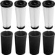 F112 Filter For Dirt Devil Endura Vacuum Parts Ud70187 Ud20120Nc Ud20124 Ud70167P Ud70171 Ud70186 Ud70174 Ud70161 Ud70181 Ud70355B, 4 Pack Odor Trapping Filter Replace Part Ad47936
