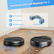 Robot Vacuum And Mop Combo, Appvoice Control, Robot Vacuum Cleaner 2 In 1, Daily Schedule, Max Strong Suction, Selfcharging, Robotic Vacuum Cleaner Ideal For Carpet, Hard Floor, Pet Hair