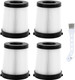Hepa Filter Compatiable With Fabuletta Fsv001,Fsv101, Girnoor G160&G165 Afoddon A300 Cordless Stick Vacuum Cleaners Series 4 Pack
