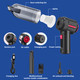 Handheld Vacuum Cordless, 9000Pa Powerful 120W High Power Car Vacuum Rechargeable, 3 In 1 Portable Air Duster With Multinozzles & Floor Brush, Mini Vacuum Cleaner For Car, Home, Office Handheld Vacuum Cordless, 9000Pa Powerful 120W High Power Car Vacuum Rechargeable, 3 In 1 Portable Air Duster With Multinozzles & Floor Brush, Mini Vacuum Cleaner For Car, Home, Office
