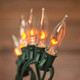 10FT Flickering Amber Flame C18 Religion Lights Christmas Lights Decor Party Room Garden Docor 1 Watt, 120 Volt, Green