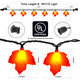 Abeja Orange Maple Leaf String Lights, 8.5FT Fall Decor Garland Maple Leaf Lights, Lighted Garland for Thanksgiving Christmas Halloween Decor, Indoor Outdoor Decorations Abeja Orange Maple Leaf String Lights, 8.5FT Fall Decor Garland Maple Leaf Lights, Lighted Garland for Thanksgiving Christmas Halloween Decor, Indoor Outdoor Decorations