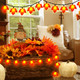 Abeja Orange Maple Leaf String Lights, 8.5FT Fall Decor Garland Maple Leaf Lights, Lighted Garland for Thanksgiving Christmas Halloween Decor, Indoor Outdoor Decorations Abeja Orange Maple Leaf String Lights, 8.5FT Fall Decor Garland Maple Leaf Lights, Lighted Garland for Thanksgiving Christmas Halloween Decor, Indoor Outdoor Decorations