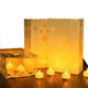 AceList 30 PCS Luminary Bags with 30 PCS Flameless Candles Flickering Tea Lights Candles Battery Operated LED Tea Lights for Wedding Party Valentine's Day, Christmas Decoration - Meteor