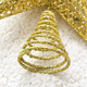 10” Christmas Tree Topper Star Tree-top Star Christmas Tree Decoration Indoor Party Home Decoration (Gold)