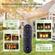 addlon 54(48+6) FT Solar String Lights Waterproof,Patio Lights Solar Powered with Remote& USB Port 24+2 LED Shatterproof Bulbs 3 Lighting Modes Outdoor Lights for Camping Backyard Garden
