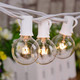 Afirst Globe String Lights - Patio Lights 100FT with 105 Edison Bulbs Waterproof Outdoor Hanging Lights for Backyard Party Wedding Lighting White