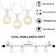 Afirst Globe String Lights - Patio Lights 100FT with 105 Edison Bulbs Waterproof Outdoor Hanging Lights for Backyard Party Wedding Lighting White