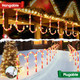 Christmas Decorations Outdoor, AHAORIGIN 12 Pack Solar Candy Cane Lights Christmas Yard Decorations Outside with 10 Modes and Bright 72 LED, 28ft Longer Waterproof Solar Christmas Pathway Lights