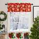 Christmas Valances for Windows Gingerbread Man Christmas Kitchen Curtain Valances Rod Pocket Snowflake Red Window Curtain Treatment Short Topper Curtains Seasonal Valance Christmas Decor, 42x18 Inch Christmas Valances for Windows Gingerbread Man Christmas Kitchen Curtain Valances Rod Pocket Snowflake Red Window Curtain Treatment Short Topper Curtains Seasonal Valance Christmas Decor, 42x18 Inch