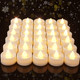 Amagic 30Pcs Flickering Flameless Tea Lights Battery Operated, 200+ Hours Long Lasting Electric Candle for Wedding Table Centerpiece, Home Decor, , Holiday Decor