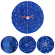 Christmas Tree Skirt Blue 48 inch Silver Christmas Tree Skirt Snowflakes Faux Fur for Xmas Holiday Home Party Decorations