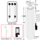 Christmas Decorations Star Lights Outdoor, 23ft 11 Strand 818 LED Waterfall Tree Lights with 8 Modes Timer Remote Plug in Christmas Lights for Indoor Yard Patio Home Holiday Party Decor, Multicolor