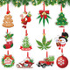 12 Pieces Christmas Wooden Ornaments Leaf Themed Christmas Decorations Snowflake Christmas Crafts Wood Cutout Decorative Hanging Ornaments for Xmas Christmas Tree Farmhouse Craft Decor (Vivid Style) 12 Pieces Christmas Wooden Ornaments Leaf Themed Christmas Decorations Snowflake Christmas Crafts Wood Cutout Decorative Hanging Ornaments for Xmas Christmas Tree Farmhouse Craft Decor (Vivid Style)