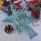 Aneco 10 Inches Christmas Treetop Star Metal Glittered Christmas Tree Topper Xmas Tree Decoration Topper for Christmas Holiday Home Office School Mall Decor, Blue