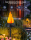 Solar Christmas Lights Outdoor with 3 Solar Panels, d Solar Torch Lights with Flickering Flame（More Real） IP65 Waterproof Christmas Decorations (8 Pack)
