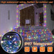 Anycosy Christmas Dual Color Change String Lights,65FT 200LED Outdoor Waterproof Christmas Tree Lights,8 Modes and Timer String Lights for Xmas Holiday Decorations Warm White/Multi Color