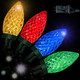 Anycosy Christmas Lights Outdoor, 100 LED C9 String Lights with Timer Function Plug in 8 Modes for Christmas Decorations