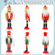12 Pcs Wooden Soldier Nutcracker Ornaments - Small Hanging Xmas Decor for Tree - Classic Figures