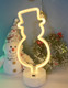 Neon Light Sign,Snowman LED Neon Signs, Battery/USB Powered Light Up Acrylic Neon Sign Night Light for Christmas,Room Decor