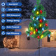 4PCS Solar Christmas Tree for Christmas Decoration Outside Pathway Lights with 80 C6 Multi-Color Lights Water Proof for Garden Yard and Outdoor Christmas Decorations 4PCS Solar Christmas Tree for Christmas Decoration Outside Pathway Lights with 80 C6 Multi-Color Lights Water Proof for Garden Yard and Outdoor Christmas Decorations
