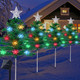 Christmas Decorations Outdoor 4 Sets Solar Christmas Tree with 80pcs Multi-Color C6 Snowflake Led Lights 8 Lighting Modes Waterproof Pathway Lights for Outside House Garden Yard Front Porch Door Christmas Decorations Outdoor 4 Sets Solar Christmas Tree with 80pcs Multi-Color C6 Snowflake Led Lights 8 Lighting Modes Waterproof Pathway Lights for Outside House Garden Yard Front Porch Door
