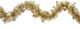 ARCCI Gold Christmas Tinsel Garland Star Sparkly Hanging, 20ft Classic Thick Colorful Reflections Shiny Sparkly Soft Party Hanging Tinsel Ornaments Ceiling Xmas Tree Decorations, 3.5 inch Wide