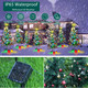 Aukora Solar Christmas Tree Lights Outside Decorations 31 in,8 Modes Christmas Lights Outdoor Waterproof with 23 Xmas Accessories & 3 Box Lights for Garden Pathway Cemetery Decor,2Pack